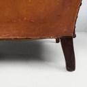 Poltrone in pelle marrone, 1920 ca.