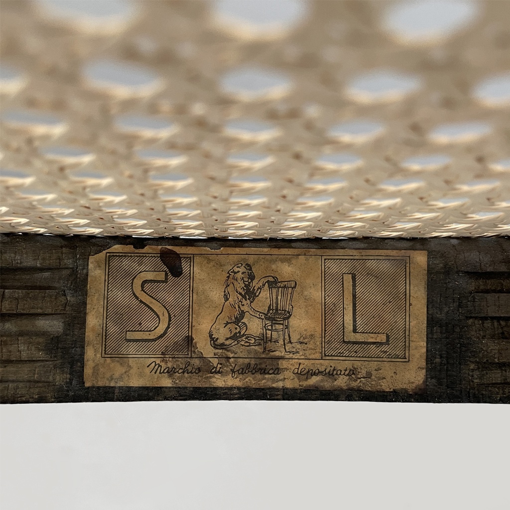 Sedie in paglia e legno per Sautto e Liberale, 1930 ca.