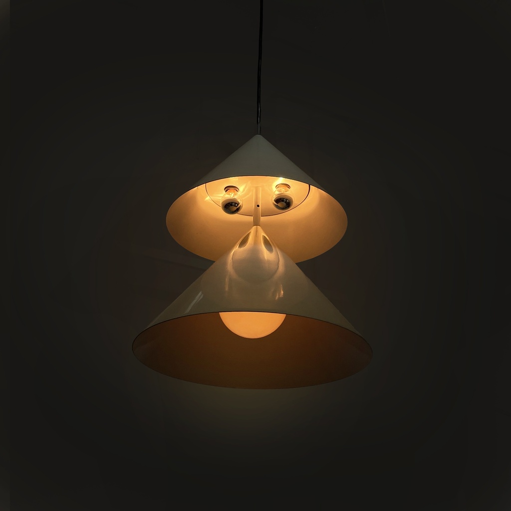 Lampadario Pascal di Vico Magistretti per Oluce, 1980 ca.