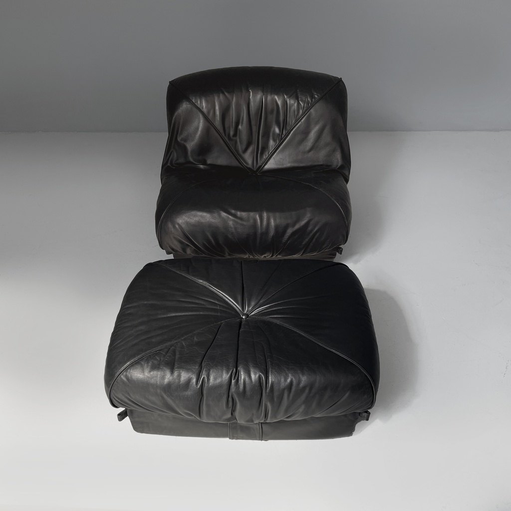 Poltrona e pouf Patate di Airborne, 1970 ca.