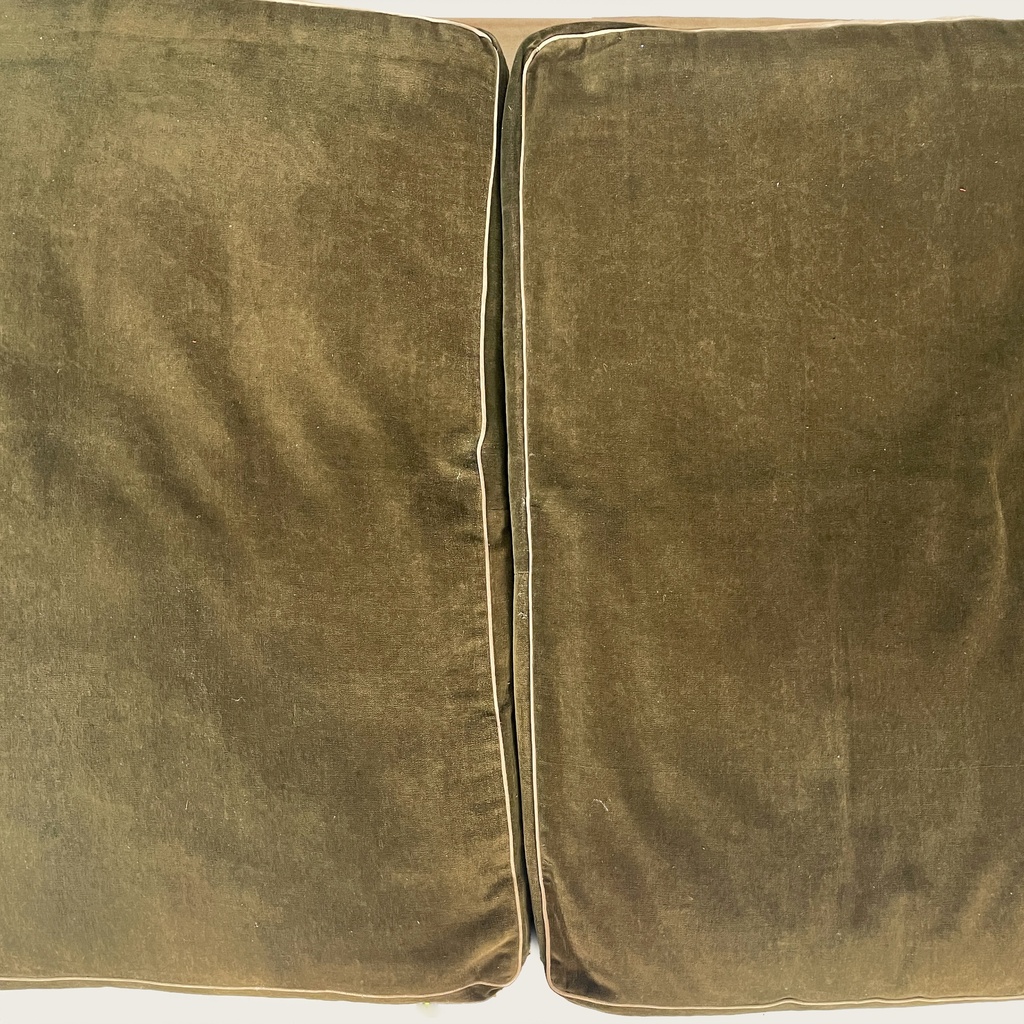 Daybed in velluto verde, 1930 ca.