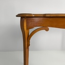 Tavolo da caffè in legno intarsiato, 1910 ca.