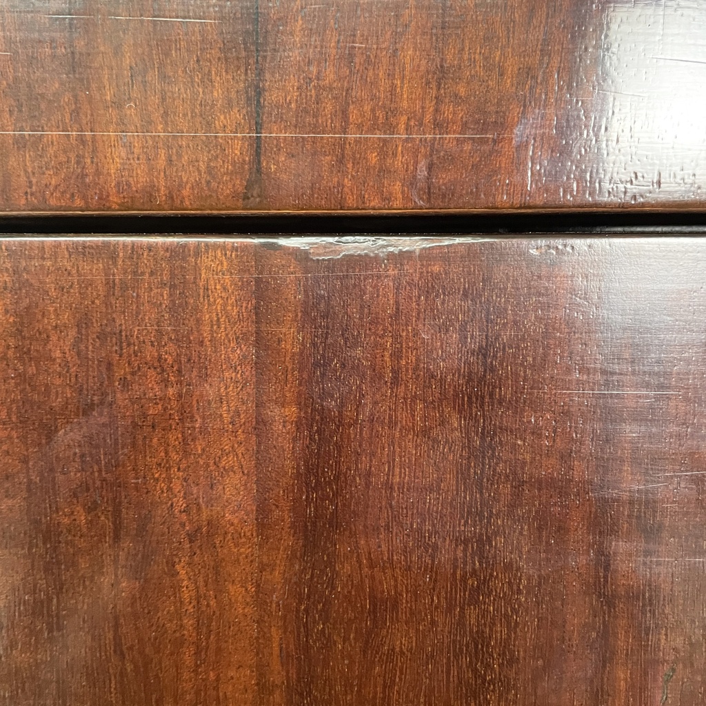 Cassettiera in legno e marmo, 1930 ca.