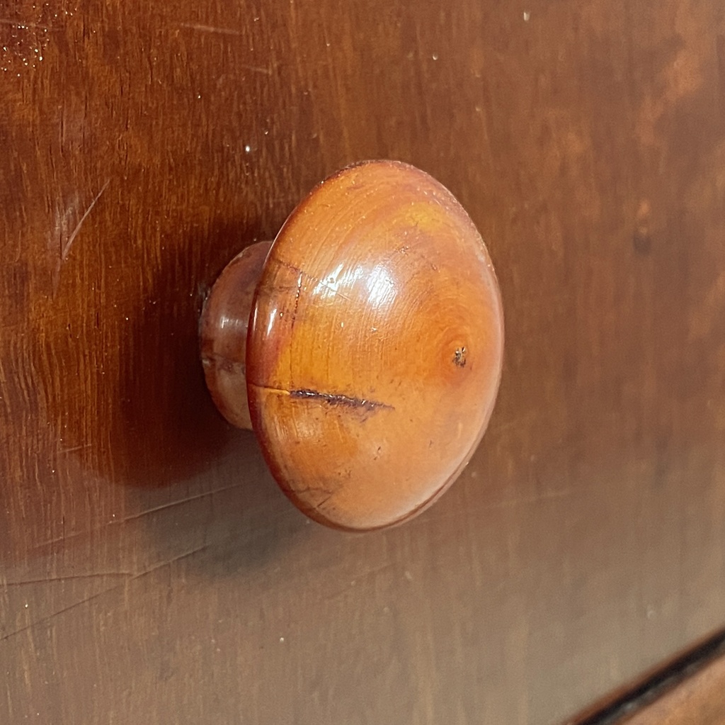 Cassettiera in legno e marmo, 1930 ca.