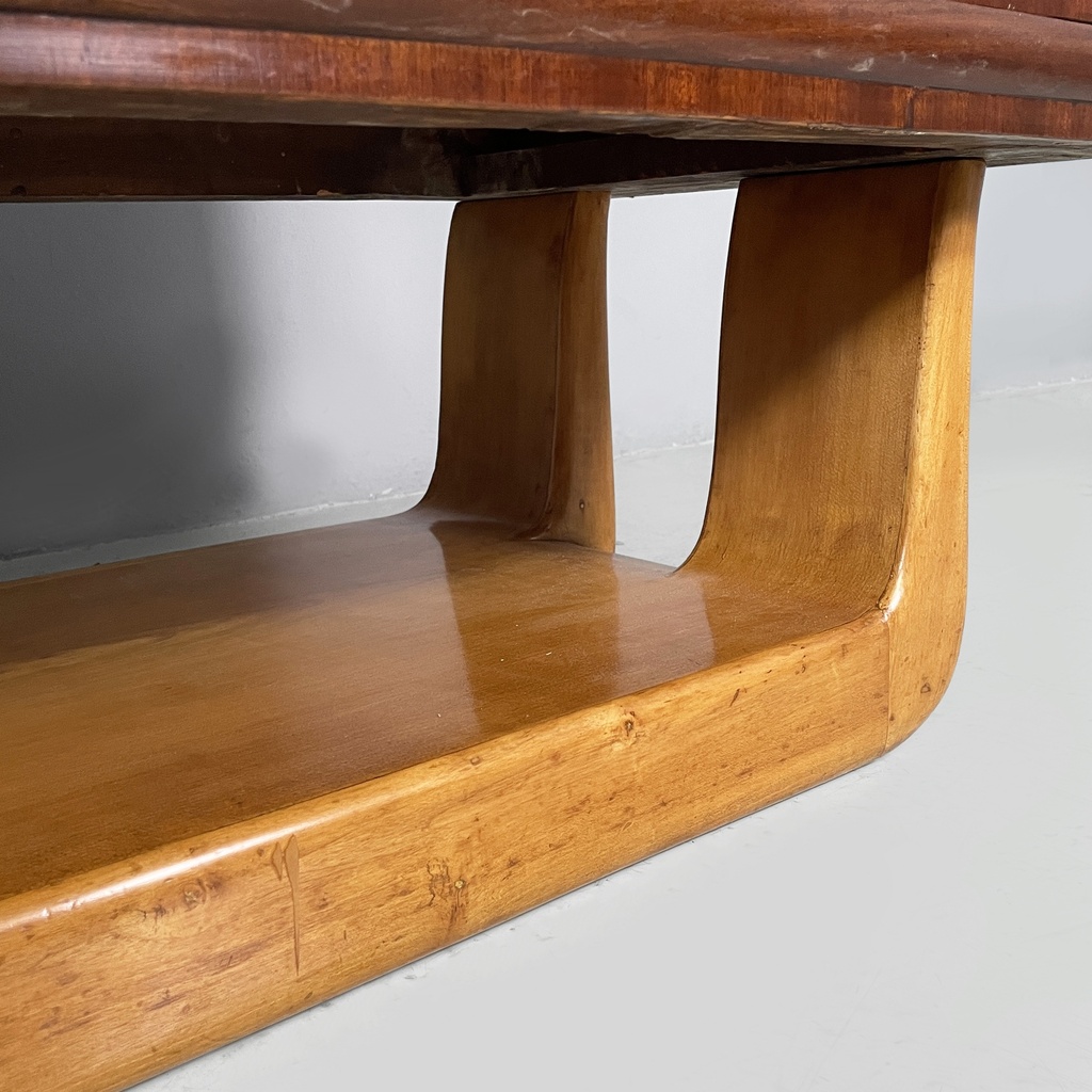Cassettiera in legno e marmo, 1930 ca.