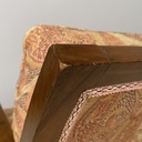 Poltrone in legno e tessuto, 1930 ca.
