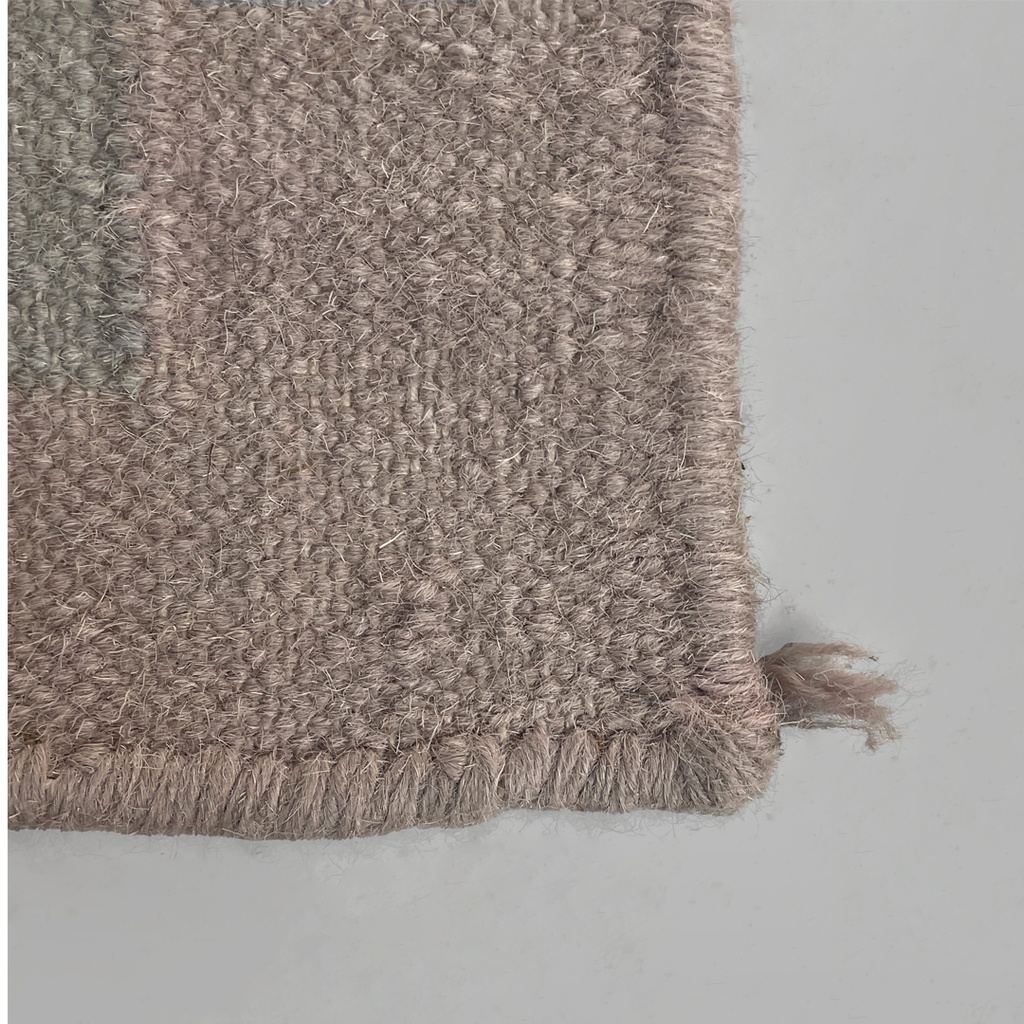 Tappeto a pelo corto con motivo geometrico, 1980 ca. 
