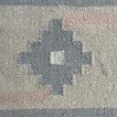 Tappeto a pelo corto con motivo geometrico, 1980 ca. 