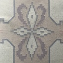 Tappeto a pelo corto con motivo geometrico, 1980 ca. 