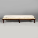 Daybed in tessuto e legno, inizio 1900 ca.