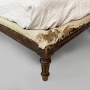 Daybed in tessuto e legno, inizio 1900 ca.