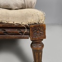Daybed in tessuto e legno, inizio 1900 ca.