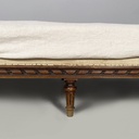 Daybed in tessuto e legno, inizio 1900 ca.