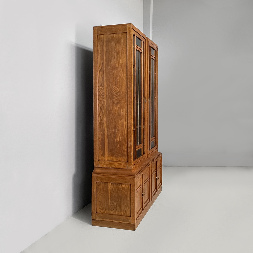 Credenza in legno e vetro, 1920 ca.