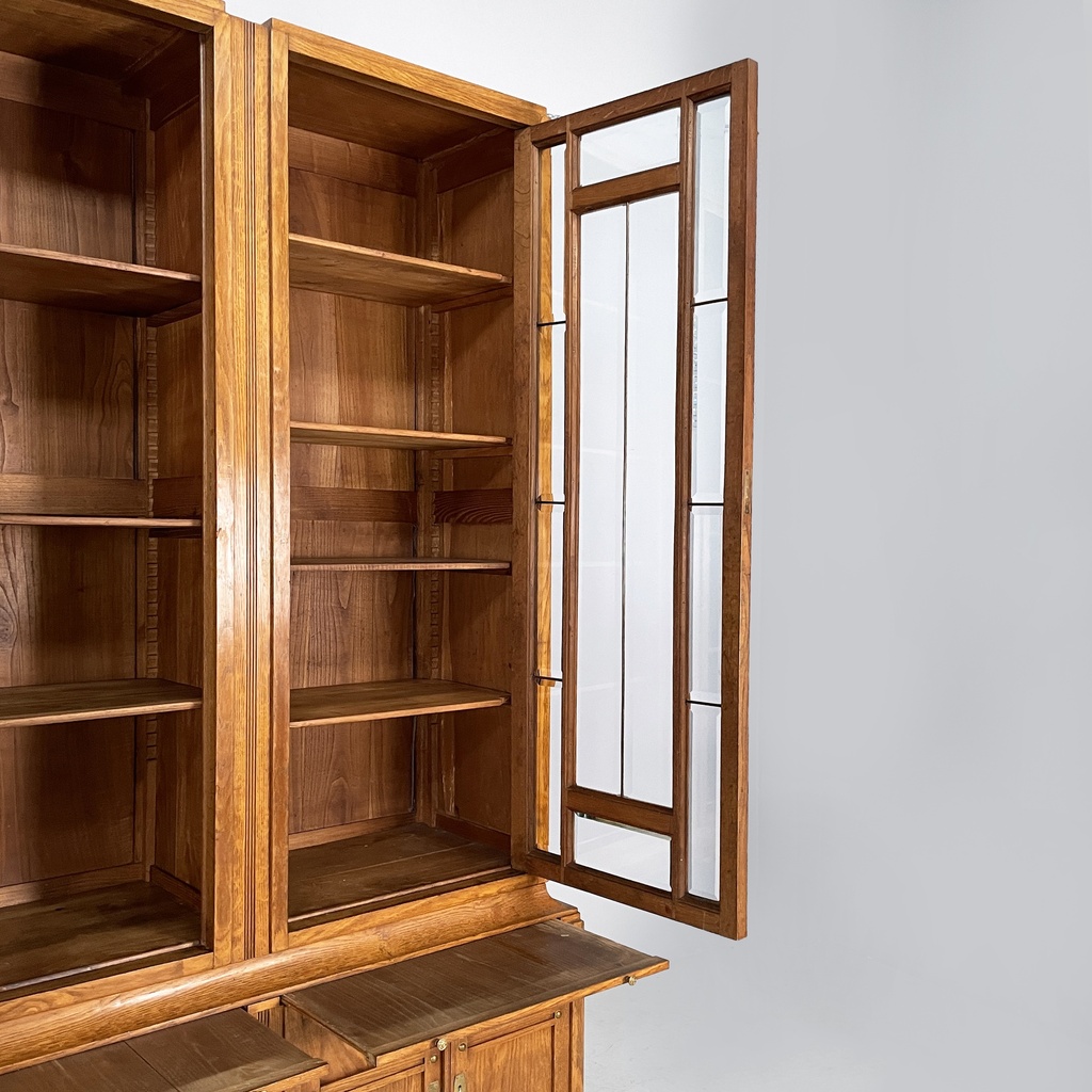 Credenza in legno e vetro, 1920 ca.