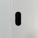 Armadio in legno grigio chiaro e nero, 1960 ca.