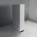 Armadio in legno grigio chiaro e nero, 1960 ca.