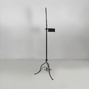 Consolle con specchio in metallo nero, fine 1800 ca.