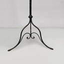 Consolle con specchio in metallo nero, fine 1800 ca.
