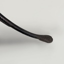 Consolle con specchio in metallo nero, fine 1800 ca.