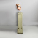 Scultura di testa in terracotta, 1980 ca.