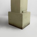 Scultura di testa in terracotta, 1980 ca.