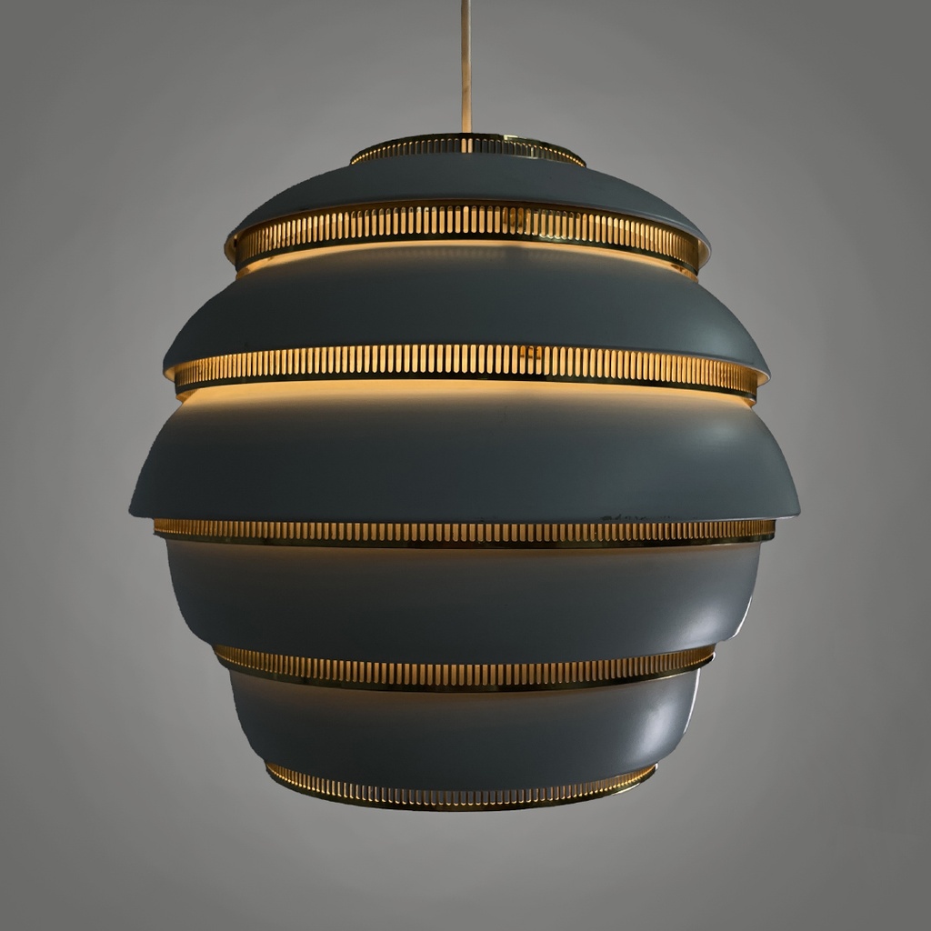 Lampadario Beehive di Alvar Aalto per Valaisinpaja Oy, 1970 ca.