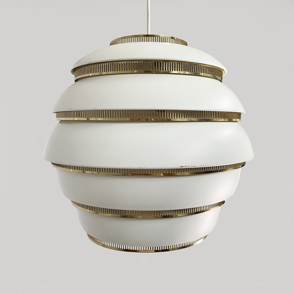 Lampadario Beehive di Alvar Aalto per Valaisinpaja Oy, 1970 ca.