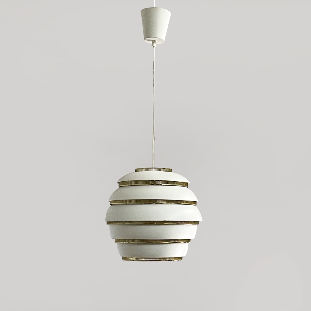 Lampadario Beehive di Alvar Aalto per Valaisinpaja Oy, 1970 ca.
