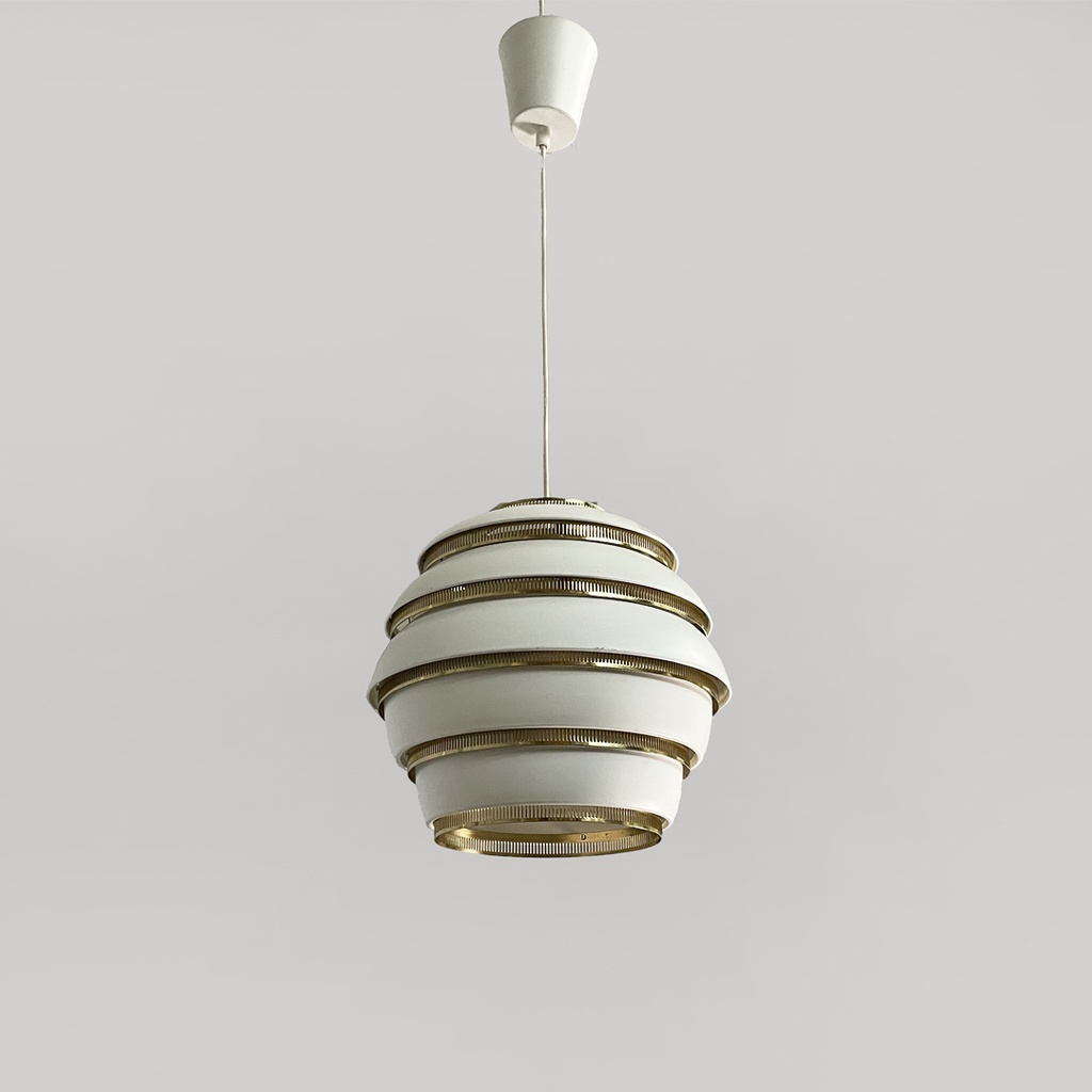 Lampadario Beehive di Alvar Aalto per Valaisinpaja Oy, 1970 ca.