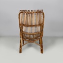 Poltrone con braccioli in rattan, 1960 ca. 