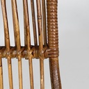 Poltrone con braccioli in rattan, 1960 ca. 