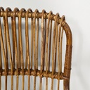 Poltrone con braccioli in rattan, 1960 ca. 