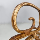 Poltrone con braccioli in rattan, 1960 ca. 