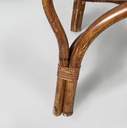 Poltrone con braccioli in rattan, 1960 ca. 