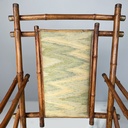 Poltrone in tessuto e bambù, 1930 ca.