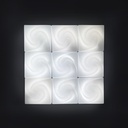 Applique in plexiglass bianco, 1980 ca.