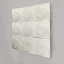 Applique in plexiglass bianco, 1980 ca.