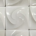 Applique in plexiglass bianco, 1980 ca.