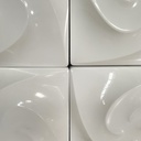 Applique in plexiglass bianco, 1980 ca.