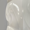 Applique in plexiglass bianco, 1980 ca.