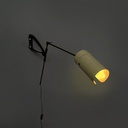 Lampada da parete in metallo e ottone, 1950 ca.