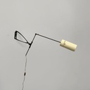 Lampada da parete in metallo e ottone, 1950 ca.