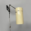 Lampada da parete in metallo e ottone, 1950 ca.
