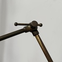 Lampada da parete in metallo e ottone, 1950 ca.