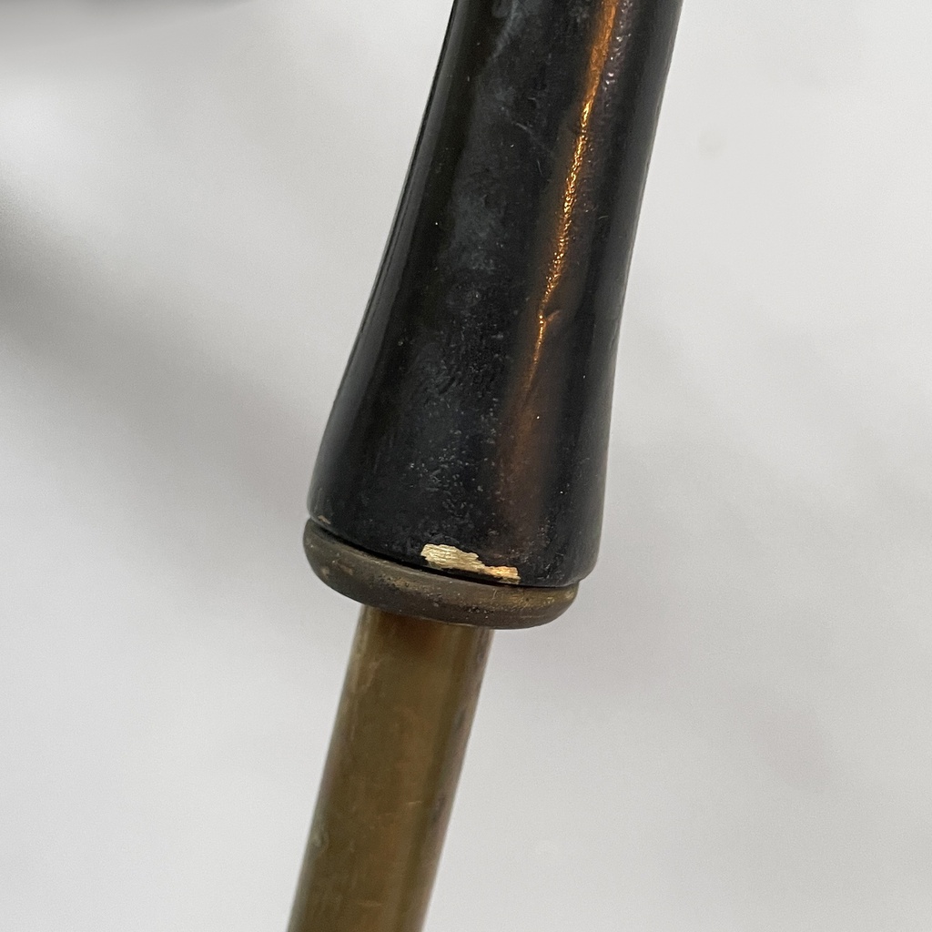 Lampada da parete in metallo e ottone, 1950 ca.