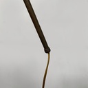 Lampada da parete in metallo e ottone, 1950 ca.