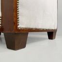 Poltrone in legno e velluto grigio, 1930 ca. 