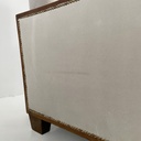 Poltrone in legno e velluto grigio, 1930 ca. 