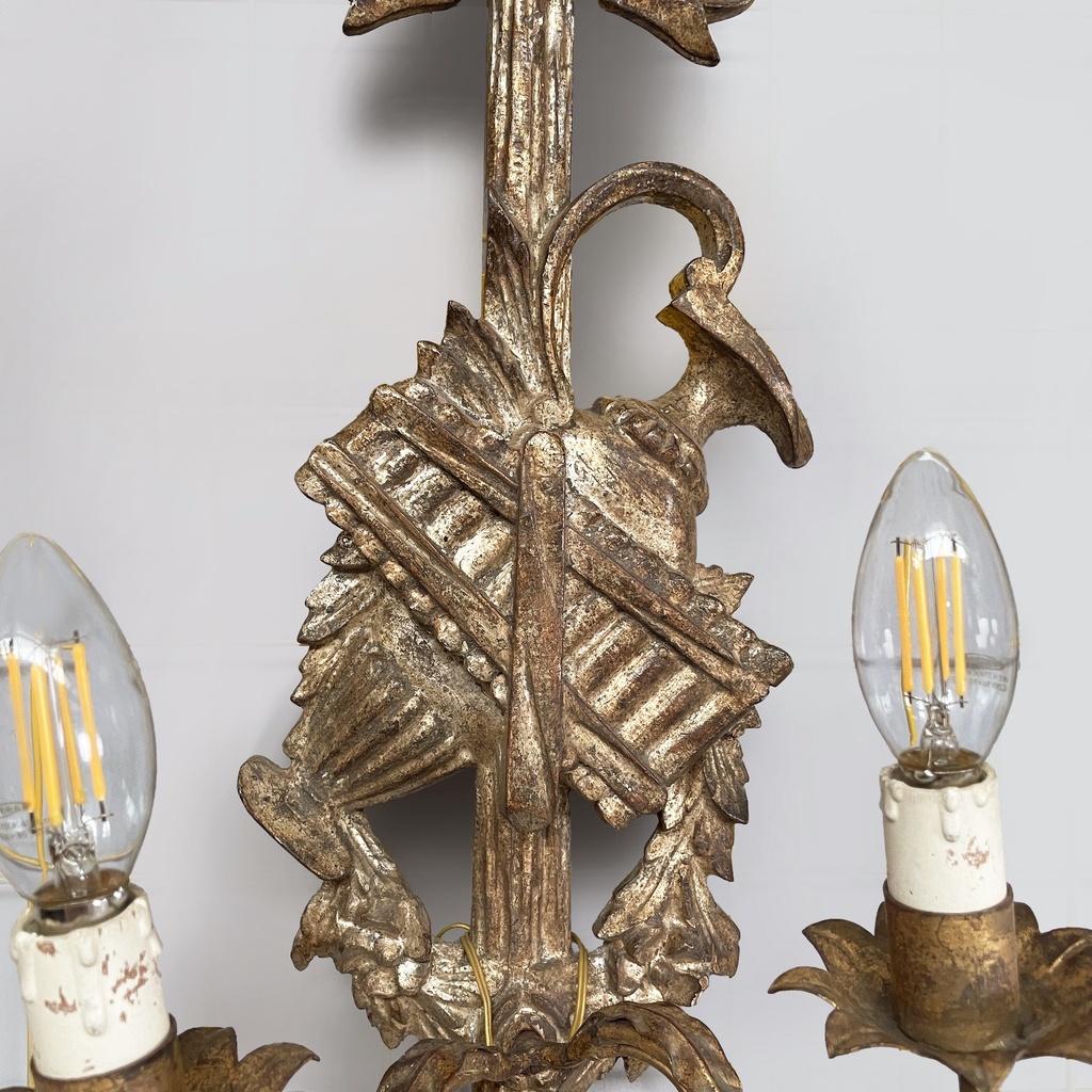 Applique in legno dorato, 1800 ca.